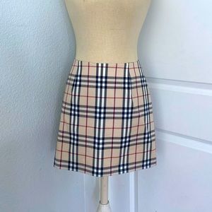 Burberry Nova Check Skirt Size USA 6